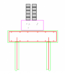 Compression pile and beam 