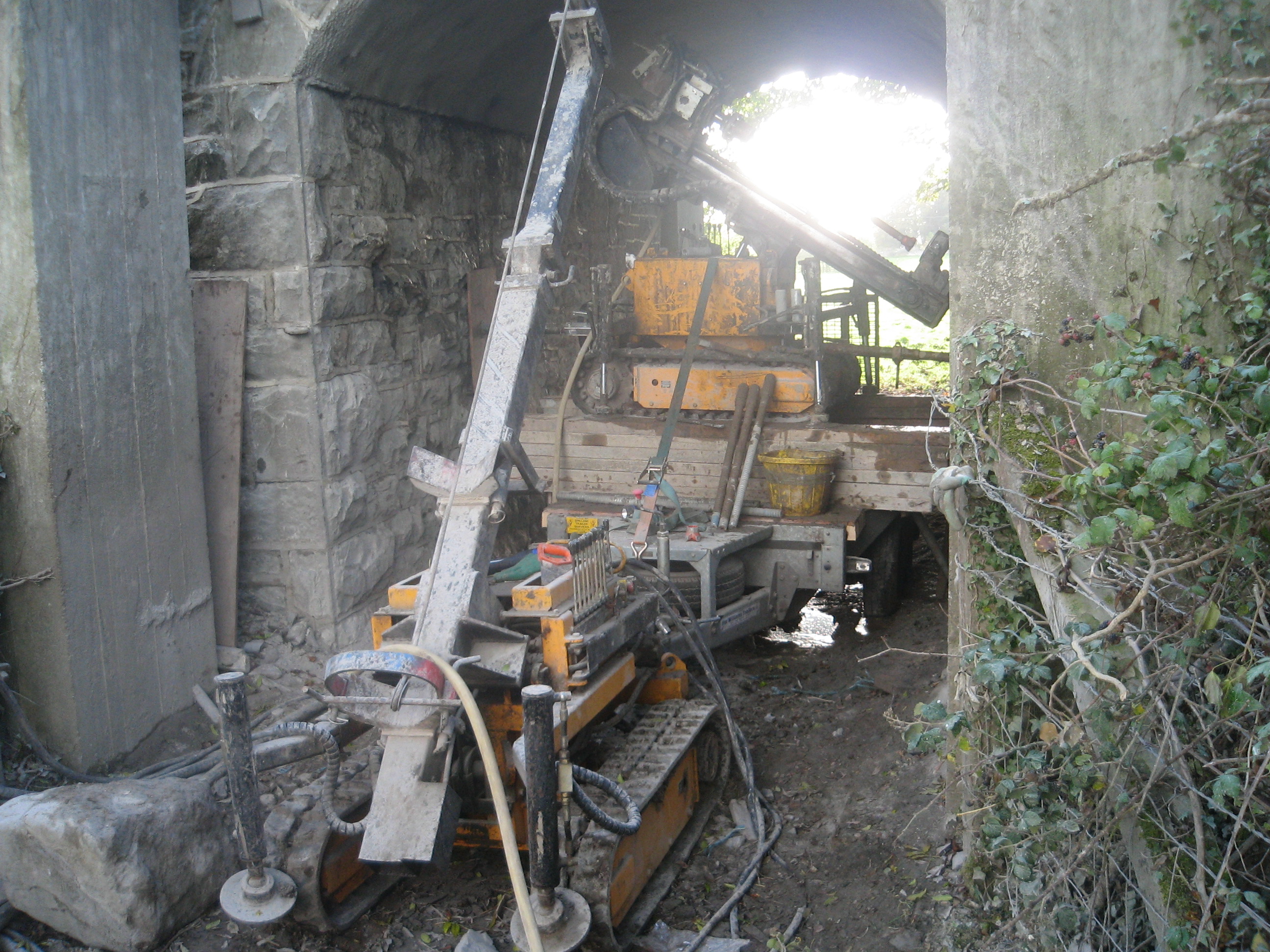 Soil Nails at UB66 Rail Bridge Clarecastle